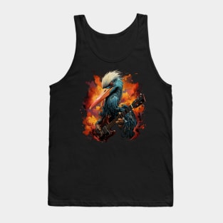 Stork Playing Guitar Tank Top